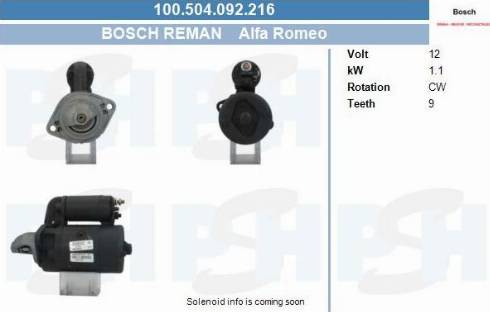 PSH 100.504.092.216 - Motorino d'avviamento autozon.pro