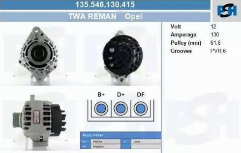 PSH 135.546.130.415 - Alternatore autozon.pro