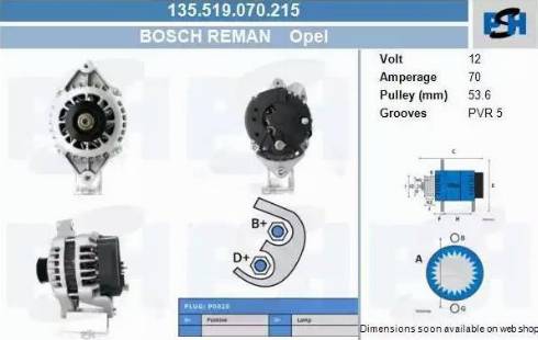 PSH 135.519.070.215 - Alternatore autozon.pro