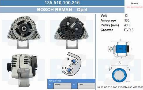 PSH 135.510.100.216 - Alternatore autozon.pro