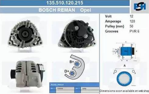 PSH 135.510.120.215 - Alternatore autozon.pro