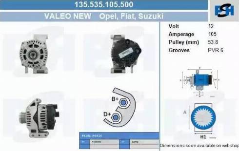 PSH 135.535.105.500 - Alternatore autozon.pro