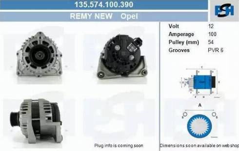 PSH 135.574.100.390 - Alternatore autozon.pro