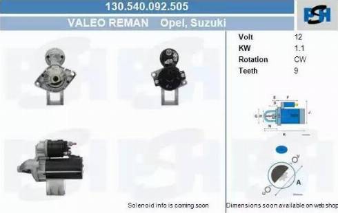 PSH 130.540.092.505 - Motorino d'avviamento autozon.pro