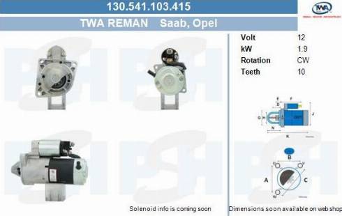 PSH 130.541.103.415 - Motorino d'avviamento autozon.pro