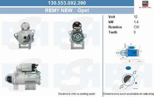 PSH 130.553.092.390 - Motorino d'avviamento autozon.pro