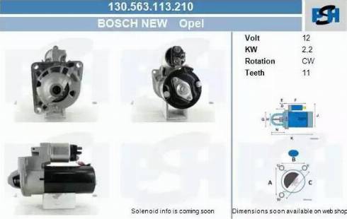 PSH 130.563.113.210 - Motorino d'avviamento autozon.pro