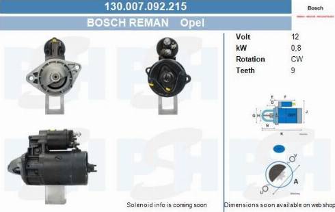 PSH 130.007.092.215 - Motorino d'avviamento autozon.pro