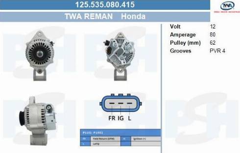 PSH 125.535.080.415 - Alternatore autozon.pro