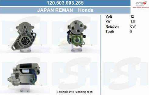 PSH 120.503.093.265 - Motorino d'avviamento autozon.pro