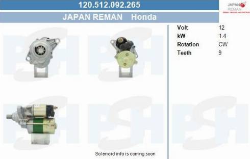 PSH 120.512.092.265 - Motorino d'avviamento autozon.pro
