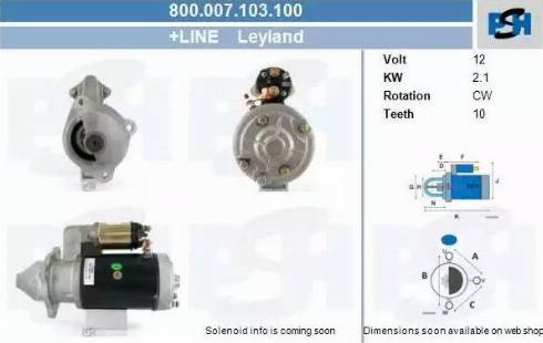 PSH 800.007.103.100 - Motorino d'avviamento autozon.pro