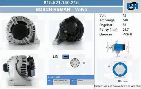 PSH 815.521.140.215 - Alternatore autozon.pro