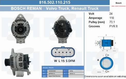 PSH 816.502.110.215 - Alternatore autozon.pro