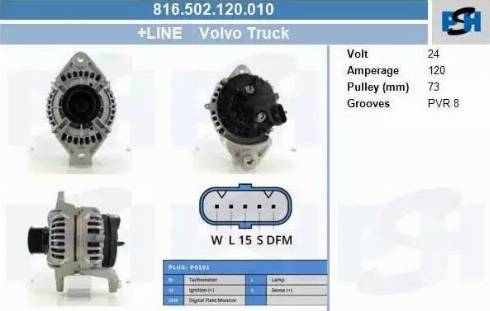 PSH 816.502.120.010 - Alternatore autozon.pro