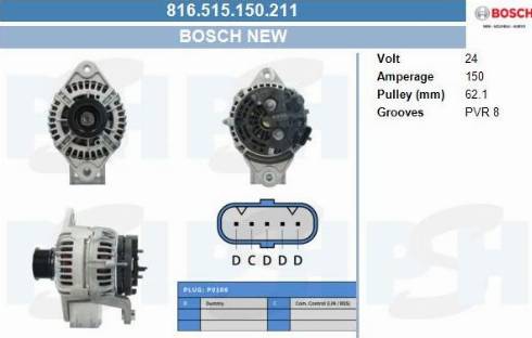 PSH 816.515.150.211 - Alternatore autozon.pro