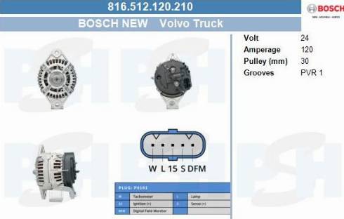 PSH 816.512.120.210 - Alternatore autozon.pro