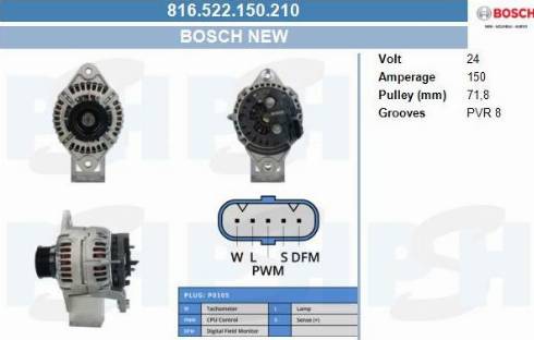 PSH 816.522.150.210 - Alternatore autozon.pro