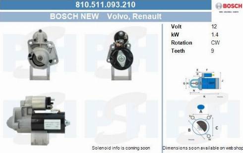 PSH 810.511.093.210 - Motorino d'avviamento autozon.pro