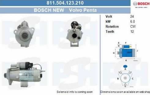 PSH 811.504.123.210 - Motorino d'avviamento autozon.pro