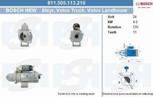 PSH 811.505.113.210 - Motorino d'avviamento autozon.pro