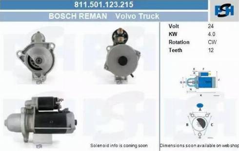 PSH 811.501.123.215 - Motorino d'avviamento autozon.pro