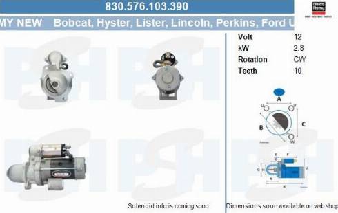 PSH 830.576.103.390 - Motorino d'avviamento autozon.pro