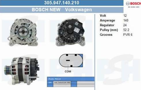 PSH 305.947.140.210 - Alternatore autozon.pro