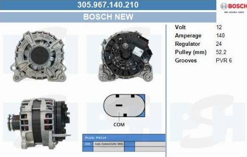 PSH 305.967.140.210 - Alternatore autozon.pro