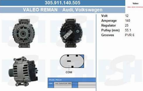 PSH 305.911.140.505 - Alternatore autozon.pro