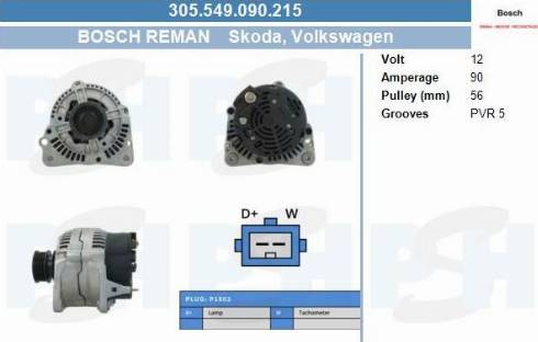 PSH 305.549.090.215 - Alternatore autozon.pro