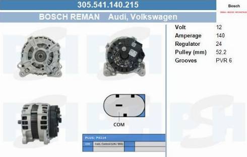 PSH 305.541.140.215 - Alternatore autozon.pro