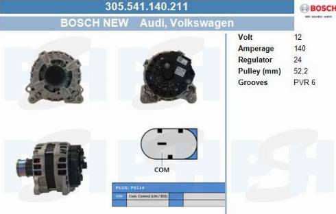 PSH 305.541.140.211 - Alternatore autozon.pro