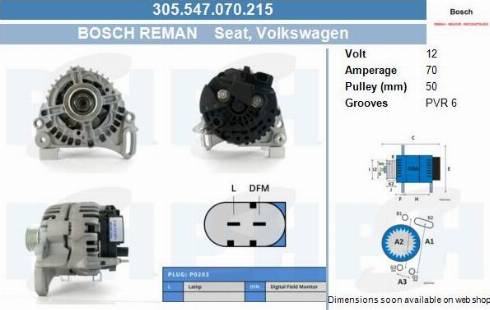 PSH 305.547.070.215 - Alternatore autozon.pro