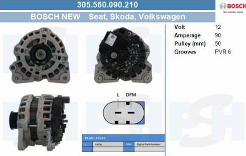 PSH 305.560.090.210 - Alternatore autozon.pro