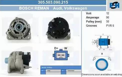 PSH 305.503.090.215 - Alternatore autozon.pro