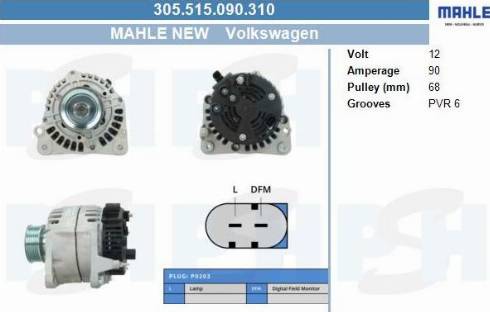 PSH 305.515.090.310 - Alternatore autozon.pro