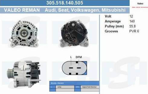 PSH 305.518.140.505 - Alternatore autozon.pro