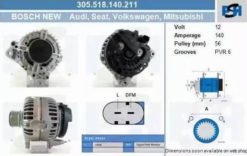 PSH 305.518.140.211 - Alternatore autozon.pro