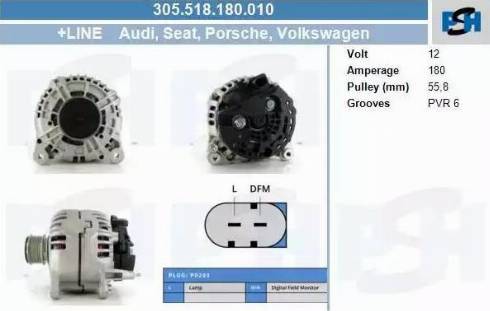 PSH 305.518.180.010 - Alternatore autozon.pro