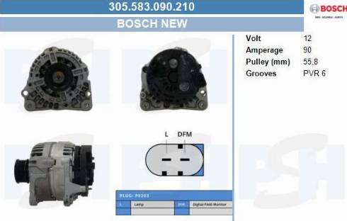 PSH 305.583.090.210 - Alternatore autozon.pro