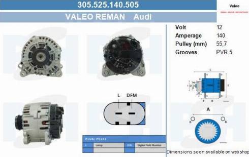 PSH 305.525.140.505 - Alternatore autozon.pro