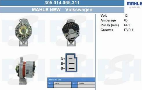 PSH 305.014.065.311 - Alternatore autozon.pro