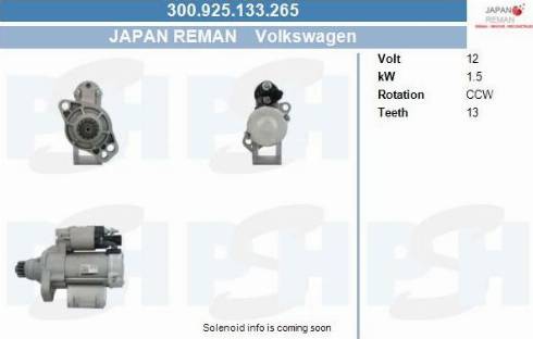 PSH 300.925.133.265 - Motorino d'avviamento autozon.pro