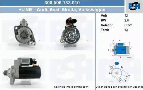 PSH 300.596.133.010 - Motorino d'avviamento autozon.pro