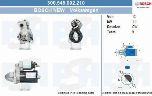 PSH 300.545.092.210 - Motorino d'avviamento autozon.pro