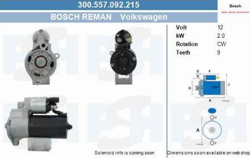 PSH 300.557.092.215 - Motorino d'avviamento autozon.pro