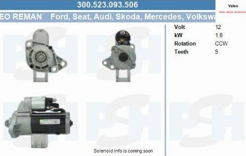 PSH 300.523.093.506 - Motorino d'avviamento autozon.pro