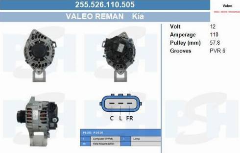 PSH 255.526.110.505 - Alternatore autozon.pro