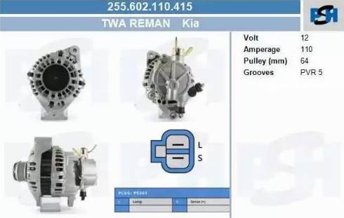 PSH 255.602.110.415 - Alternatore autozon.pro